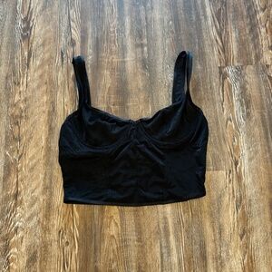 mesh corset bra